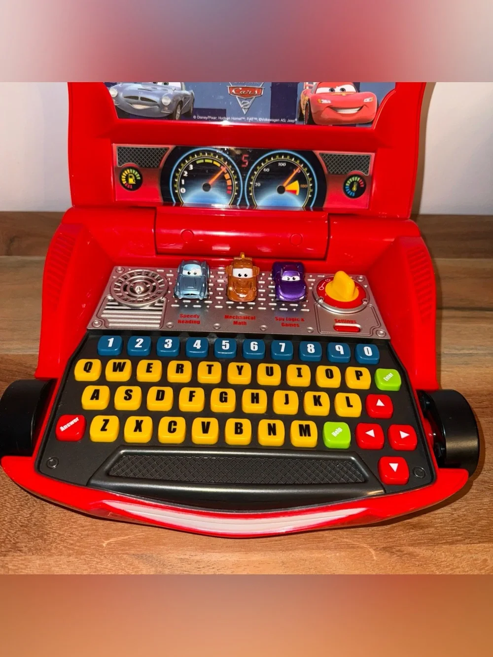 Disney Pixar Cars Lightning McQueen V-Tech Learning Laptop works great see video